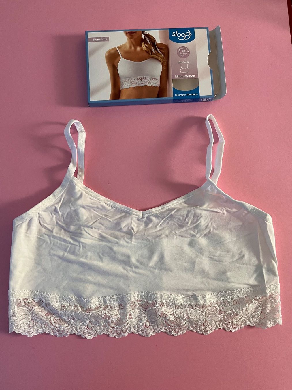 Sloggi Altra biancheria intima: SLOGGI, Bralette Romance, Grösse 44, Farbe Weiss – Nuovo e nell'imballaggio originale da Rudolfstetten venduto da gst_g7xl 3