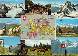 ZERMATT Matterhorn Eiger Mönch Jungfrau Chalet Suisse Ziegen