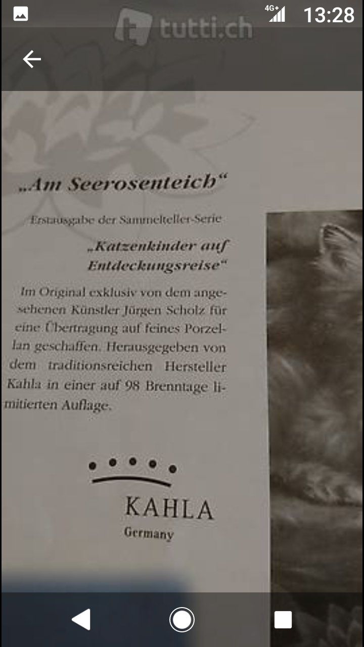 Kahla Piatti: Sammel Teller Katze – Nuovo e nell'imballaggio originale da Amriswil venduto da Trixi022 2