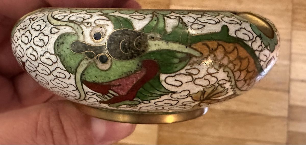 Portacenere: Aschenbecher mit chin. Drachenmotiv – Usato da Zürich venduto da marusapulmi 4