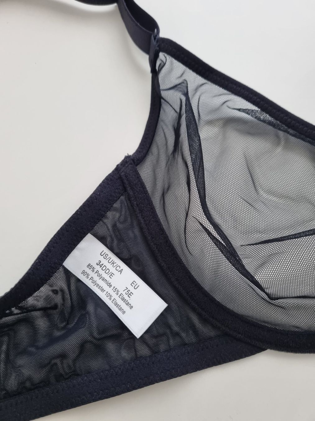 Autres dessous: BH Transparent schwarz E 75 mit Vorderverschluss – Neuf avec emballage d'origine à Zofingen par Felpa 2