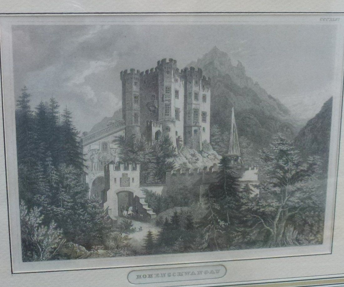 Incisioni: Wunderschönes Bild - Schloss Hohenschwangau – Usato da Walkringen venduto da Casablanca777 1
