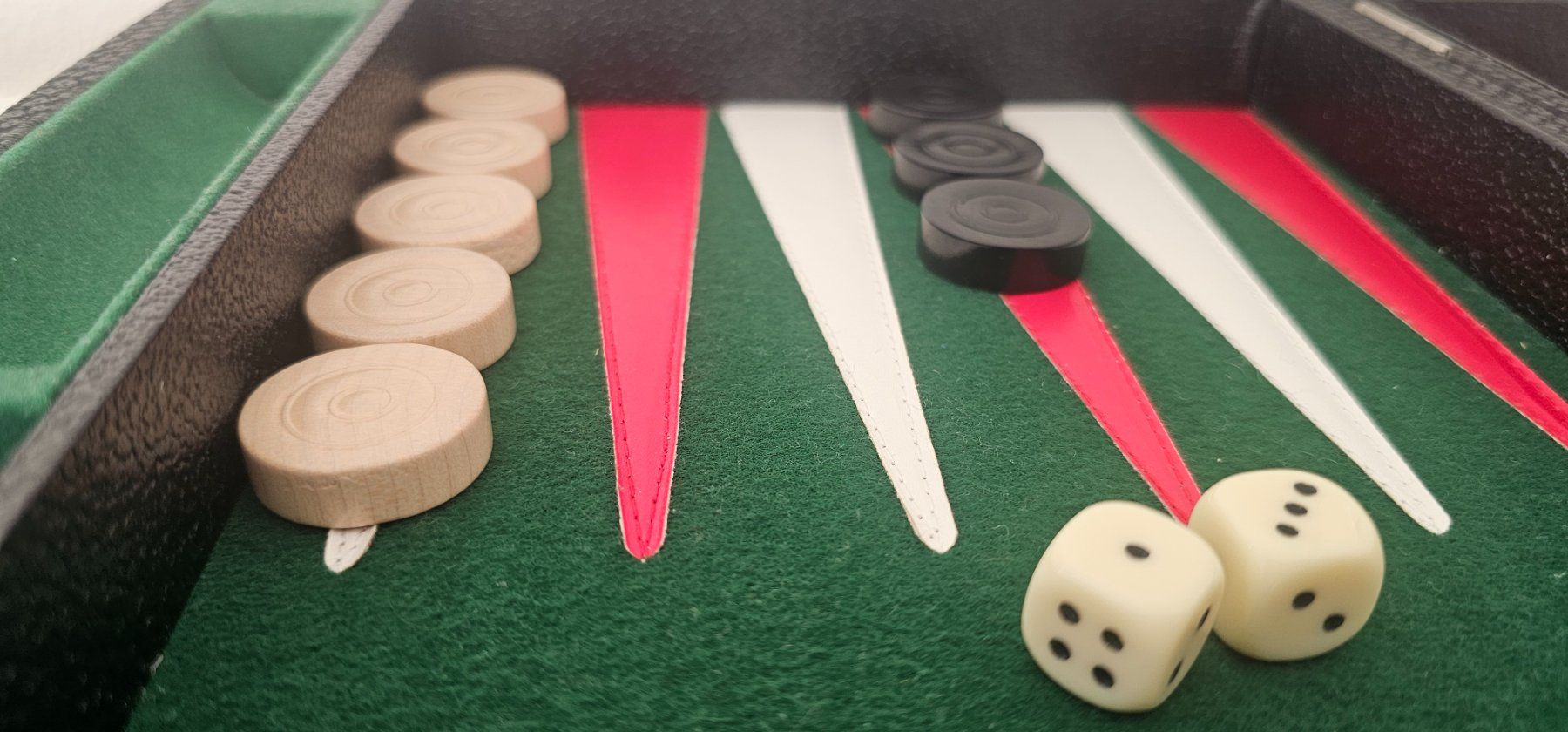 Giochi: Edles Backgammon Spiel in Lederkassette - Top Zustand – Usato da Pfäffikon ZH venduto da eric0113 4