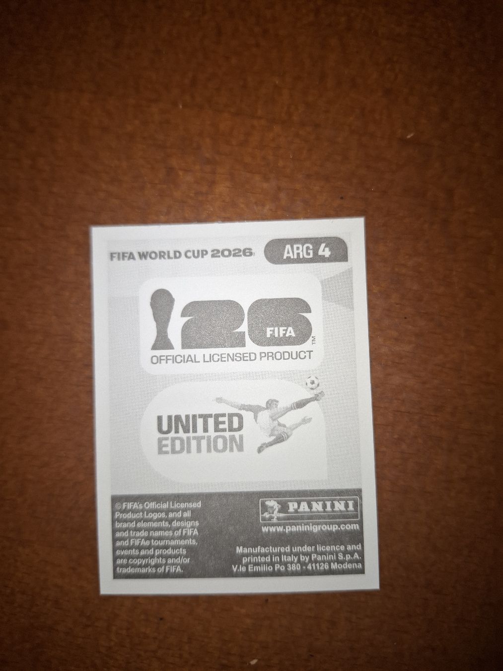 Panini Carte collezionabili: Paninibild ARG 4 Cristian Romero – Nuovo (secondo la descrizione) da Auw venduto da jea.12 1