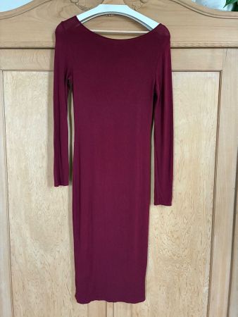 Langarmkleid Kirsche, Grösse S/M