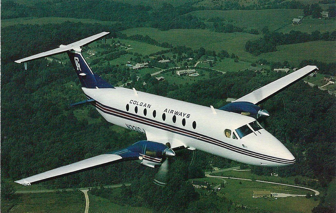 Cartoline postali: Colgan Airways Beech 1900C N33ICJ – Nuovo e nell'imballaggio originale da Thun venduto da Abigboss