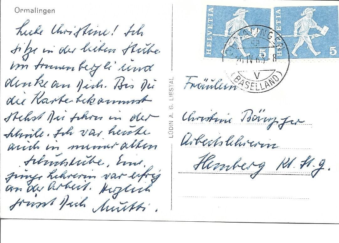 Cartoline postali: AK Ormalingen BL – Usato da Appenzell venduto da mai25 1