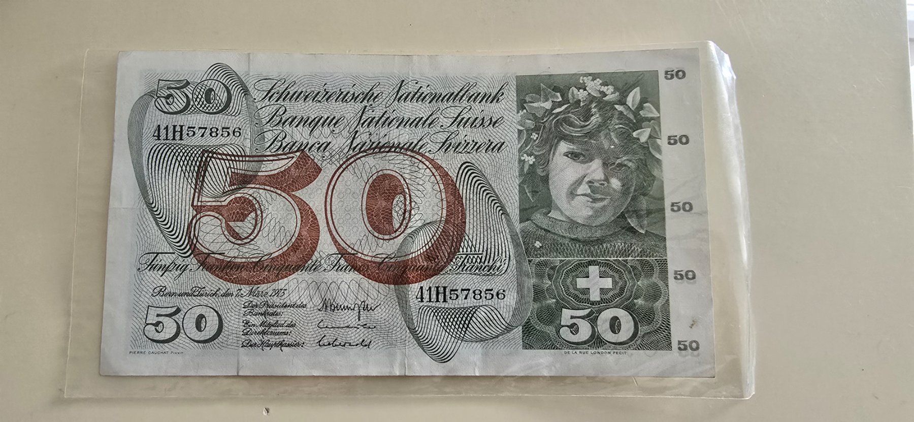 Banconote: 50 Franken Banknote 1973 – Usato da Dietikon venduto da abarth03 1