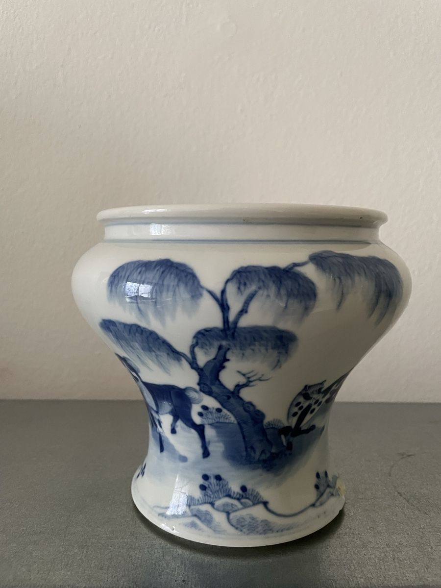 Vase & Récipients: Chinesische blau-weiße Vase – D'occasion à Basel par Amechan. 1