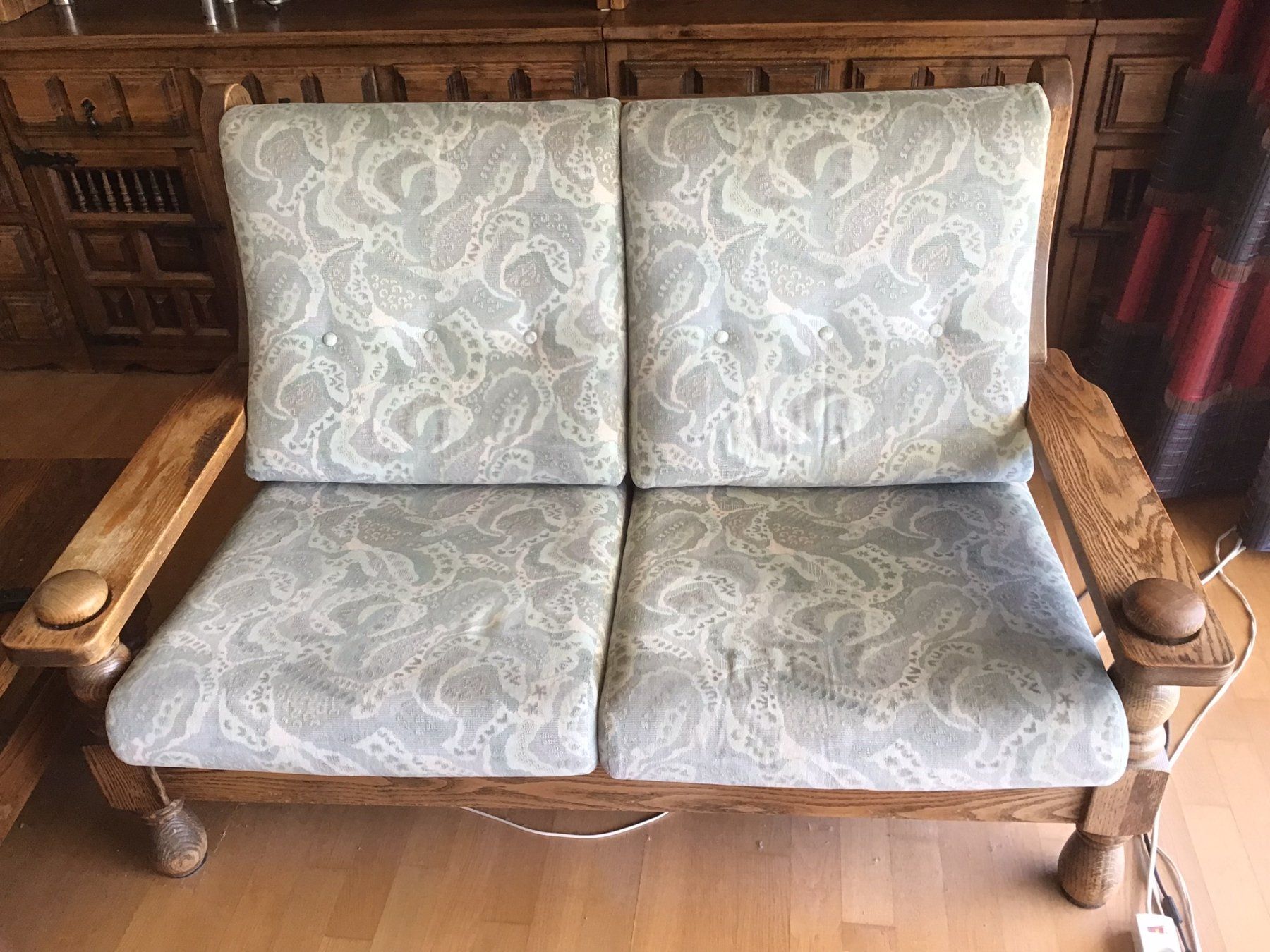 Divani: Rustikale Eichen Sofa-Gruppe 3er, 2er, 1er inkl. Couchtisch – Usato da Kreuzlingen venduto da Dennis2004 1