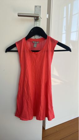 Sport Top - Bright Coral - Mesh Detail - Size S