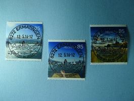 2016 Sondermarken Bodensee 1595-1597 ET Vollstempel Ort