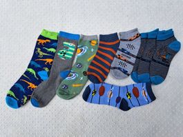 NEU! 9 Paar Socken für Jungs Sneakers Gr. 27-30