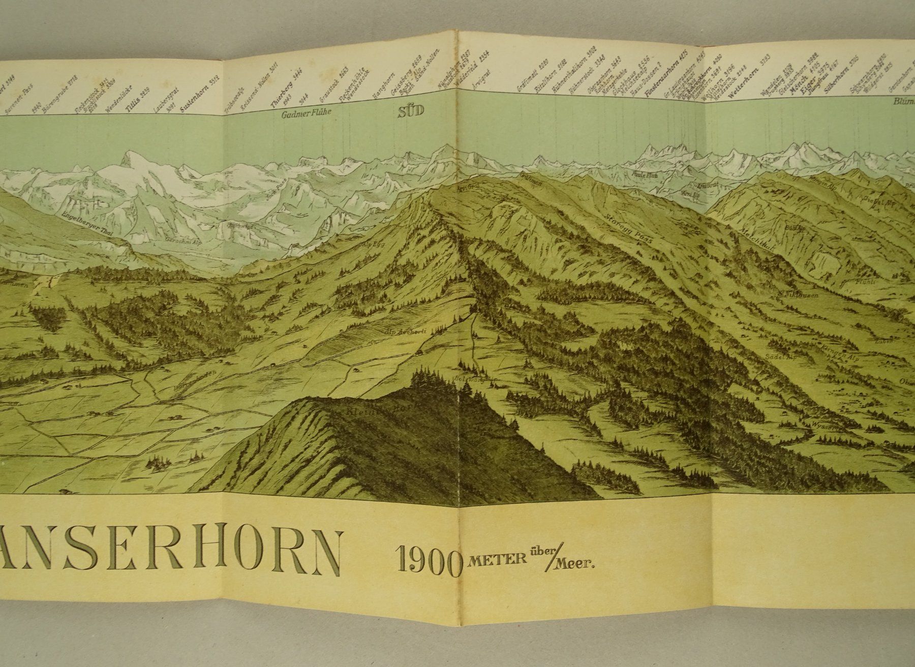 Stiche: STANSERHORN PANORAMA, ALPEN-PANORAMA 1892 – Gebraucht aus Grüningen von Kartensammler 5