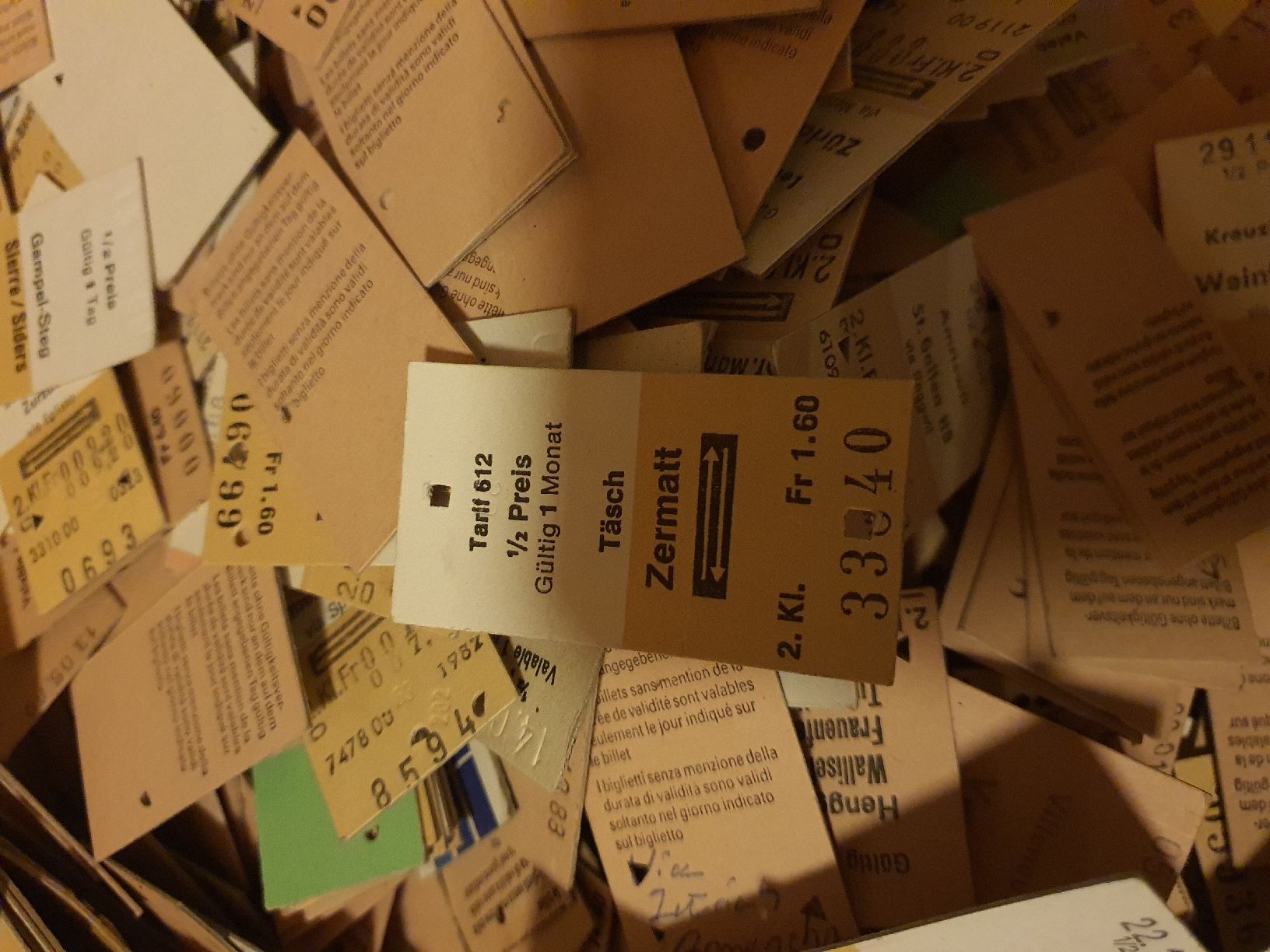 Banknoten: SBB Karton billet CFF billets en carton – Gebraucht aus Lavey-Village von Lofoten93 2