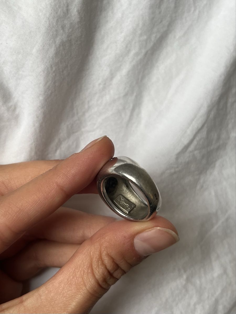 Saint Laurent Ringe: vintage silberring YSL, grösse 54, original – Gebraucht aus Zürich von vitobossha 2