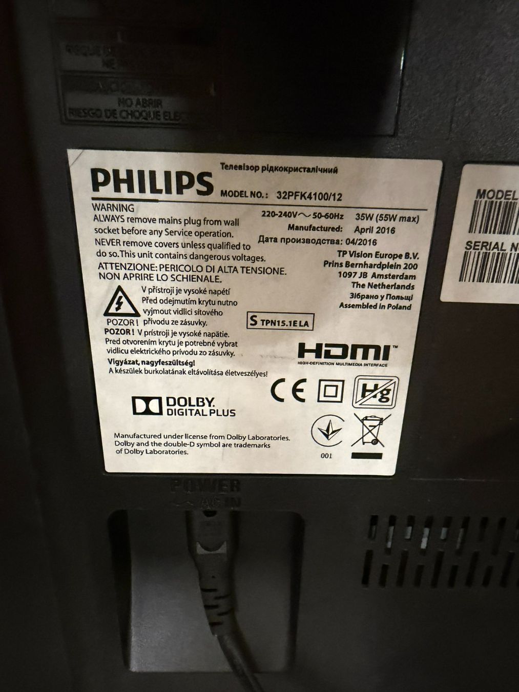 Appareils TV: Fernseh Philips 32pfk4100 – D'occasion à Langnau i. E. par luk_758j 1