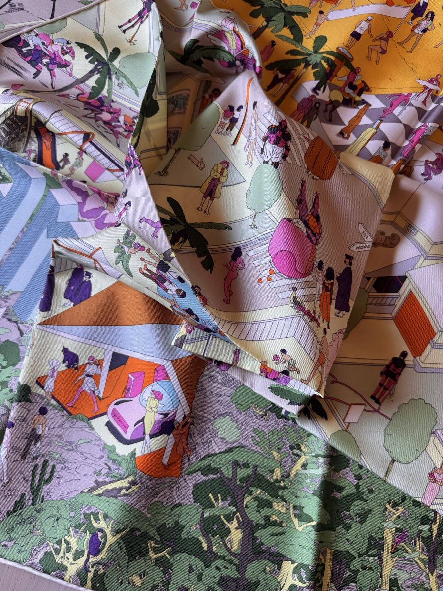Hermès Foulard & Sciarpe: Hermès carré neuf, 90 On The Beach – Nuovo e nell'imballaggio originale da Genève venduto da Allisgood 5