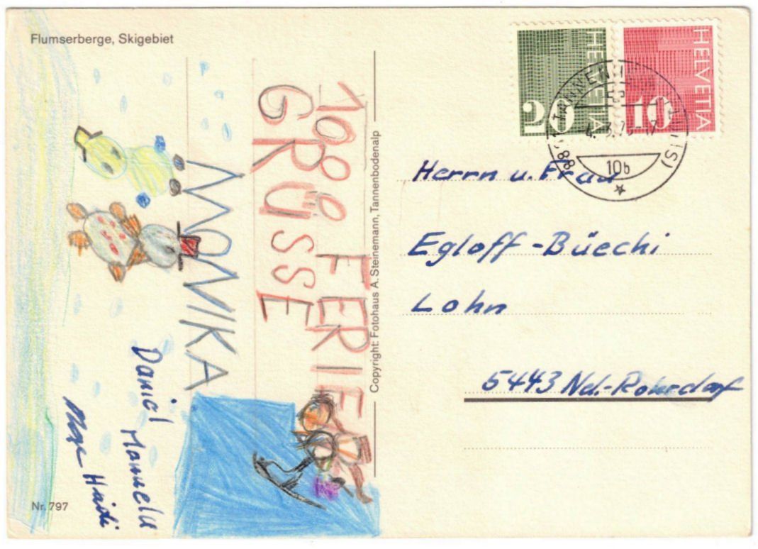 Cartoline postali: Flumserberg - 5 Bild AK – Usato da Binningen venduto da Mountainrider 1