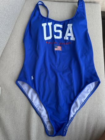 Badeanzug USA Ralph Lauren blau Grösse M guter Zustand