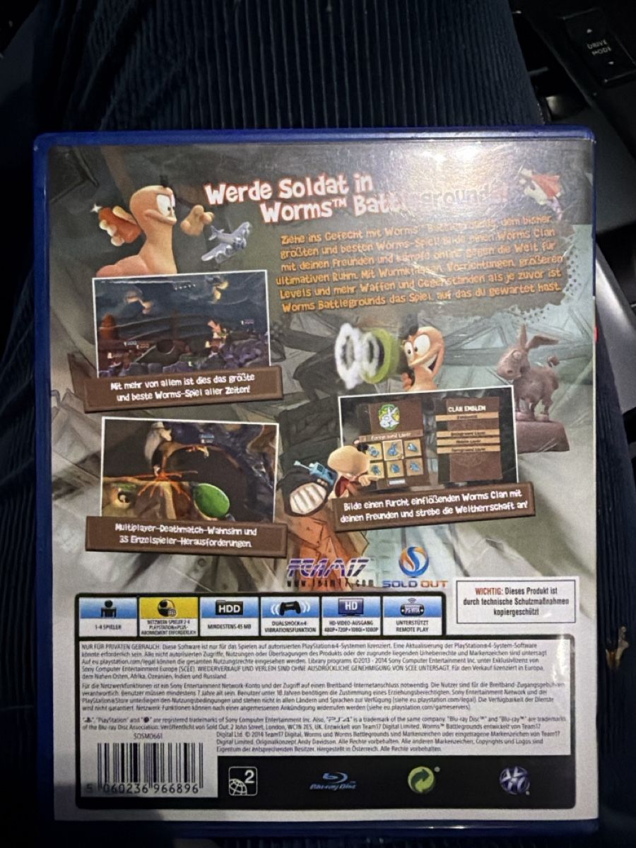 Sony Giochi: PlayStation 4 PS4 Worms battleground  – Usato da Kreuzlingen venduto da luc_chz6 1
