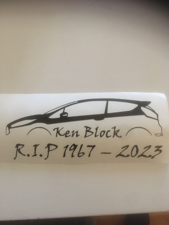 Ken Block Aufkleber Ford Fiesta 1