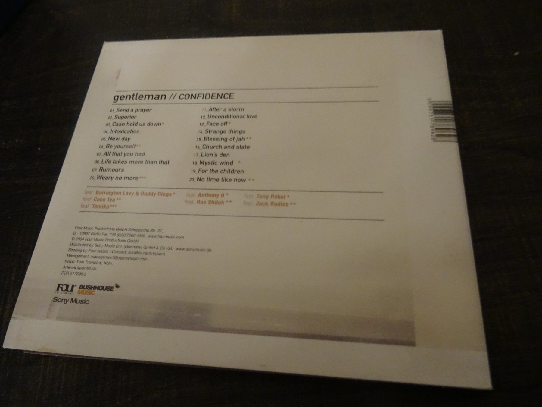 CDs: Gentleman - Confidence CD – Gebraucht aus Olten von Disc-Ausverkauf 1