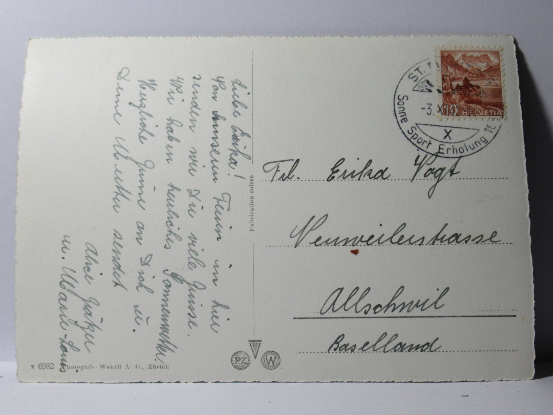 Cartoline postali: St. Moritz - Bad  1943 – Usato da Grenchen venduto da Bluemchen1900 1