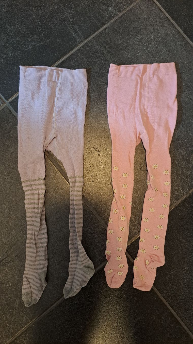 Calze & Collant: 2er Set Mädchen Strumpfhose, Grösse 86/92 – Usato da Niedergampel venduto da Picas2ndHand