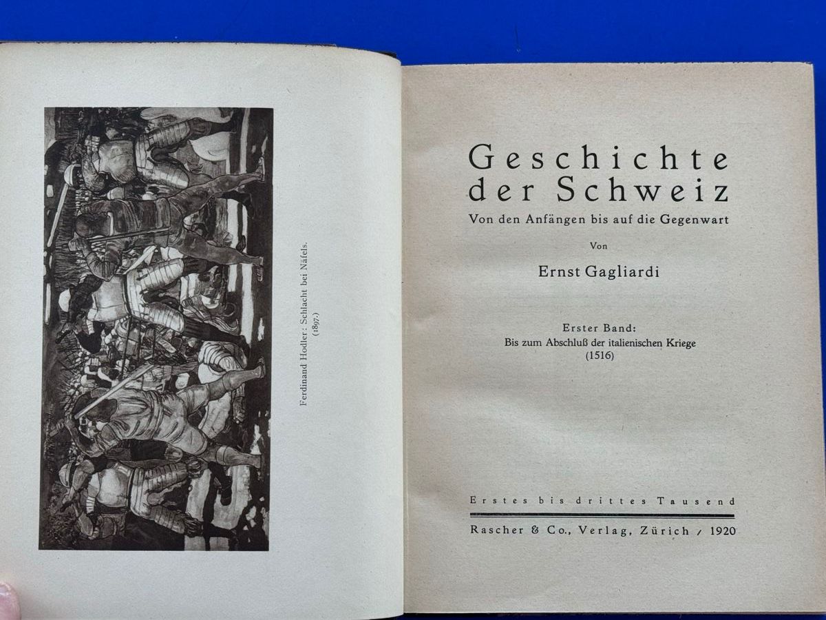 Libri: Geschichte der Schweiz. 1920. Halbleder. Ex Libris – Usato da Adliswil venduto da buch_und_kunst 2