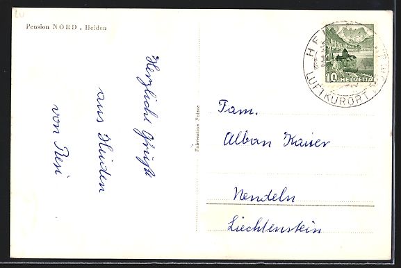 Cartoline postali: AK Heiden, Pension Nord – Usato da Berlin venduto da bartko-reher 1