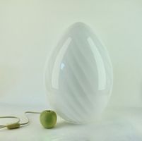 GROSSE GLASLAMPE EIFÖRMIG. ITALIEN, MURANO GLASS, 70ER JAHRE
