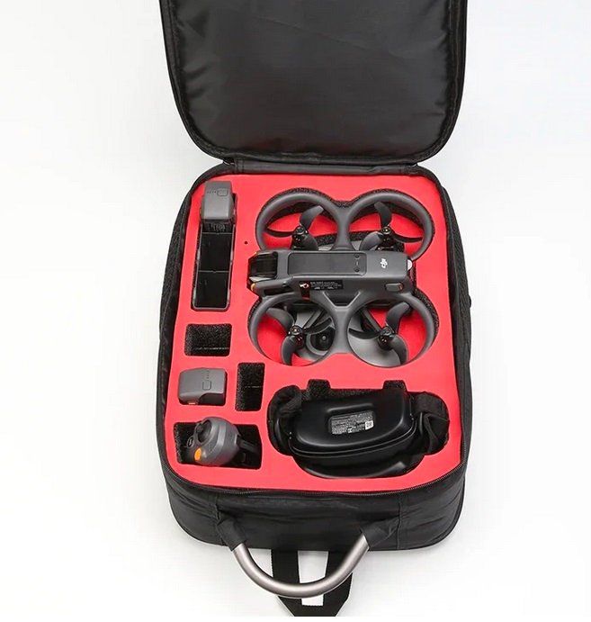 Rangement Batterie Drone Sac De Transport LiLiTok Pour DJI Neo Et Goggles N3 - Sac à Dos Résistant Aux Chocs - Gris Range Accessoires Drone