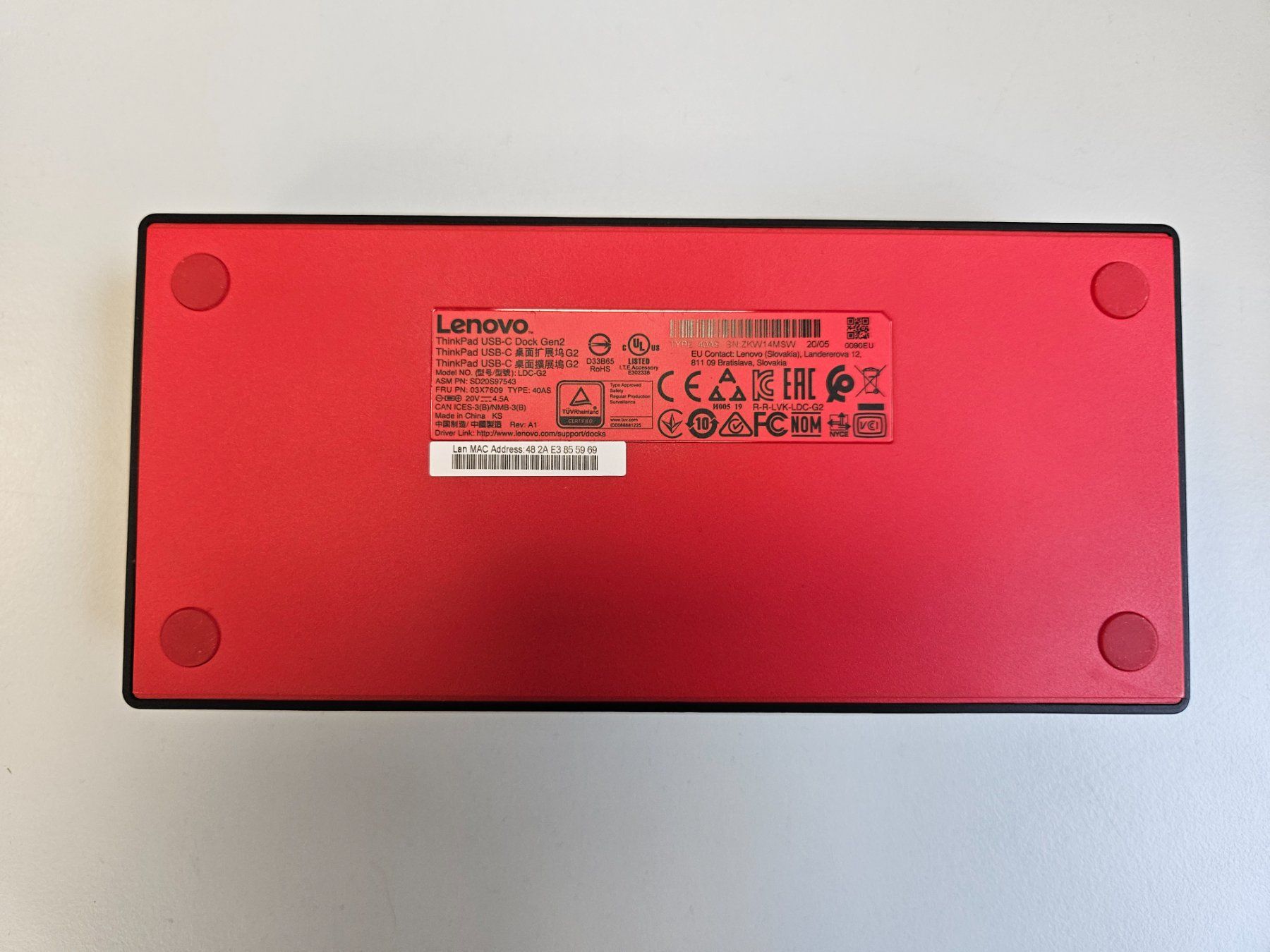 Lenovo Docking station: Lenovo USB-C Dock Gen2, Typ 40AS – Usato da Samstagern venduto da Turbo9 2