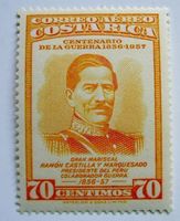 70 Centimos, Costa Rica, Centenario 1957