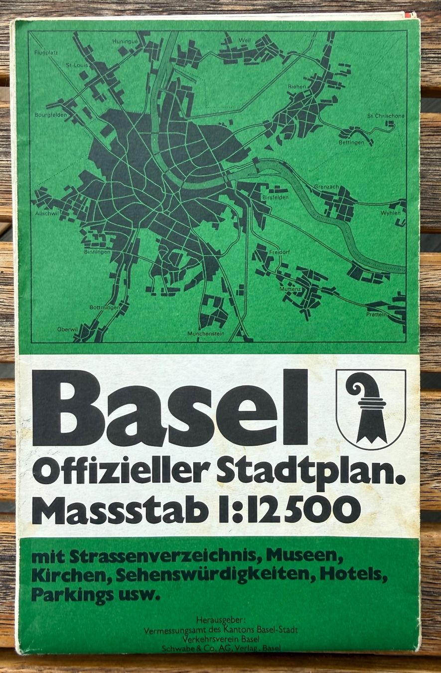 Cartine & Atlanti: Ancien Plan de Bâle 1979 - Offizieller Stadtplan Basel – Usato da La Tour-de-Peilz venduto da 3RST