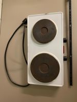 Doppelkochplatte Jura weiss braun gebrauchter Zustand