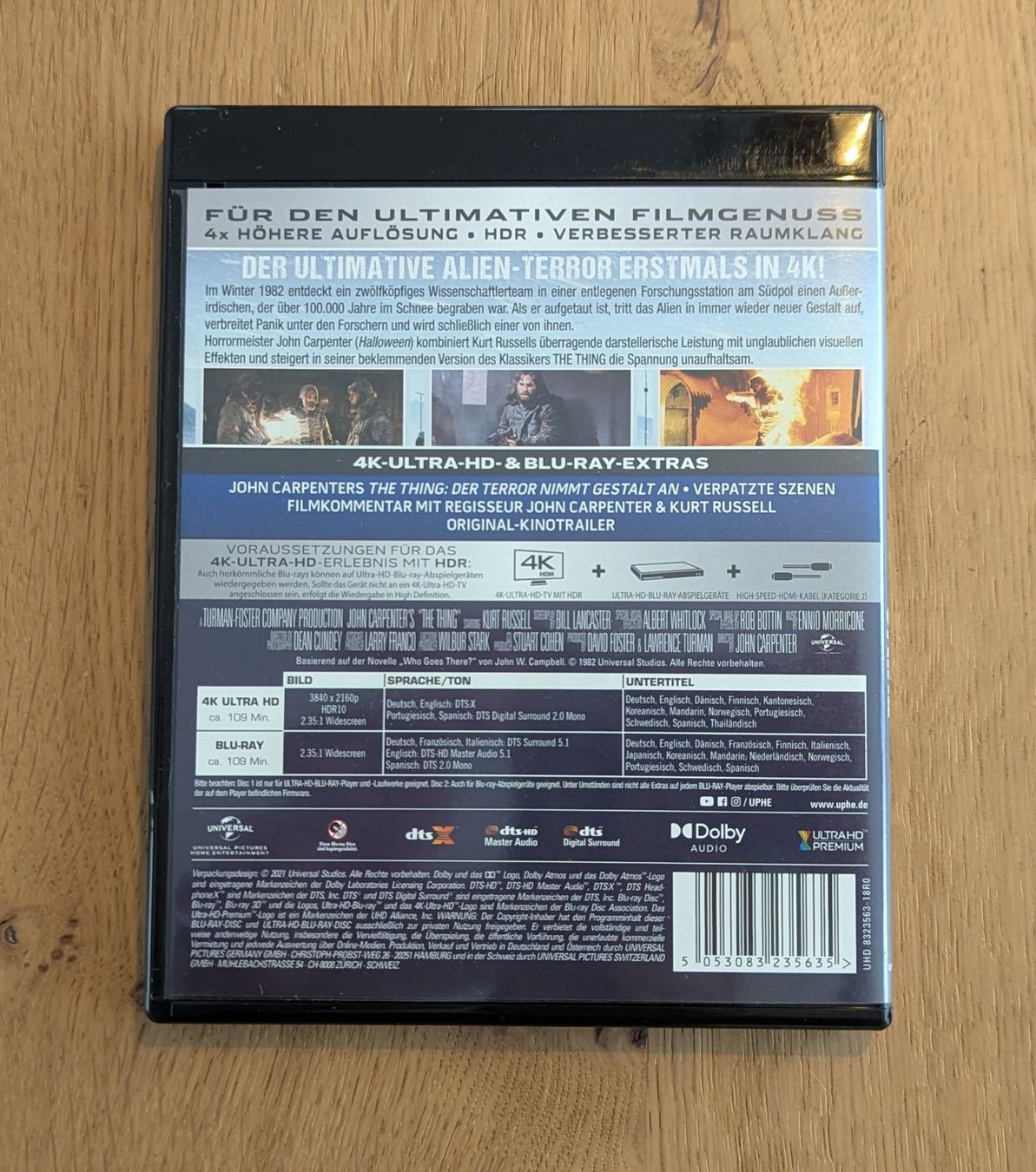 Alle DVDs: Das Ding (The Thing) - Blu-Ray – Gebraucht aus Oftringen von  2