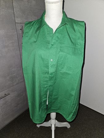 Calvin Klein kurzarm Damen Hemd grün Gr 42 neuwertig 