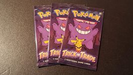3x *Pokémon Trick or Trade* Booster OVP Halloween 2022