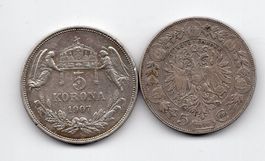 (1438) Austria, 5 Korona 1900 + 1907