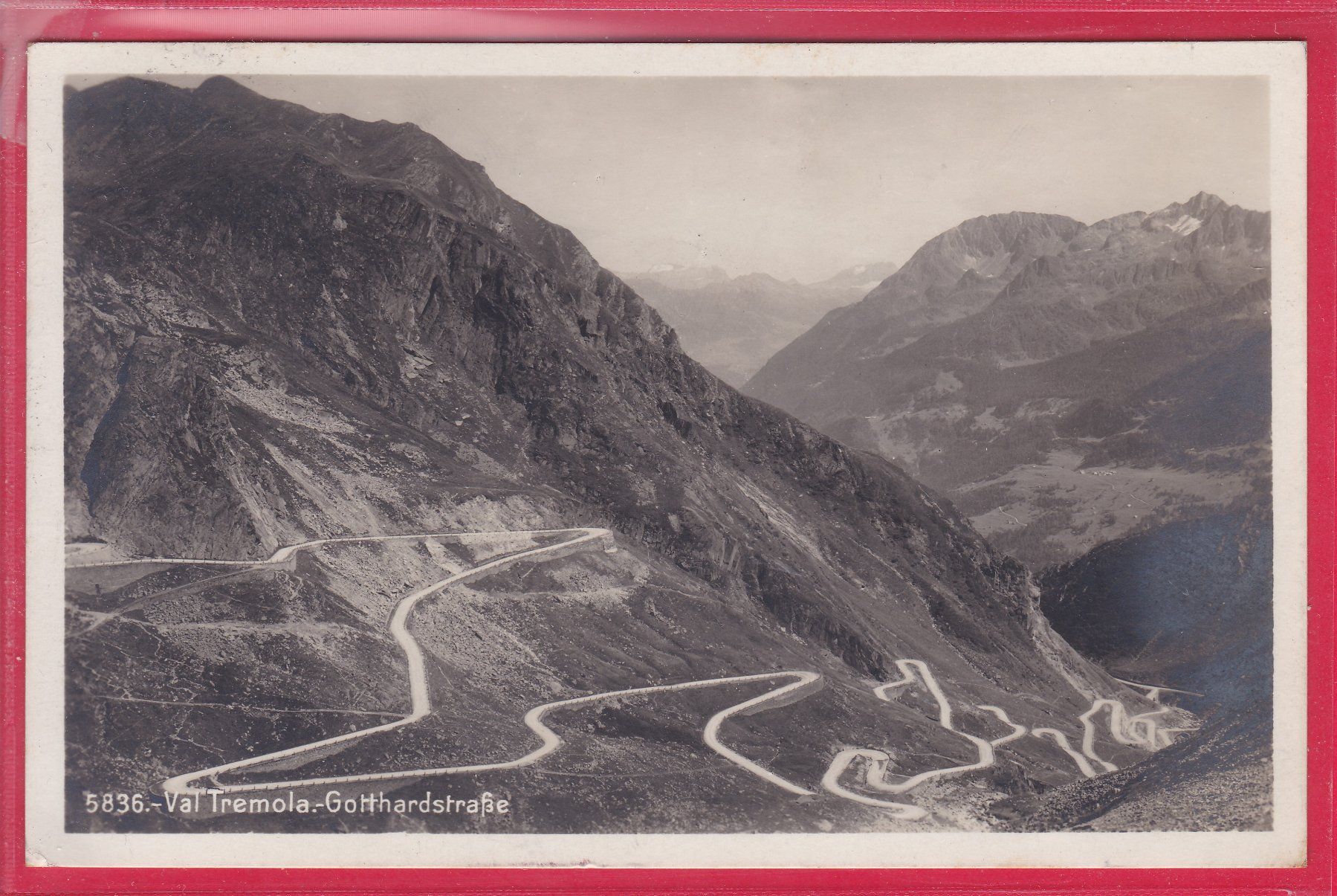 Cartoline postali: VAL TREMOLA - GOTTHARDSTRASSE, 4.8.1931 – Usato da Oberrieden venduto da Gebirgsstelze