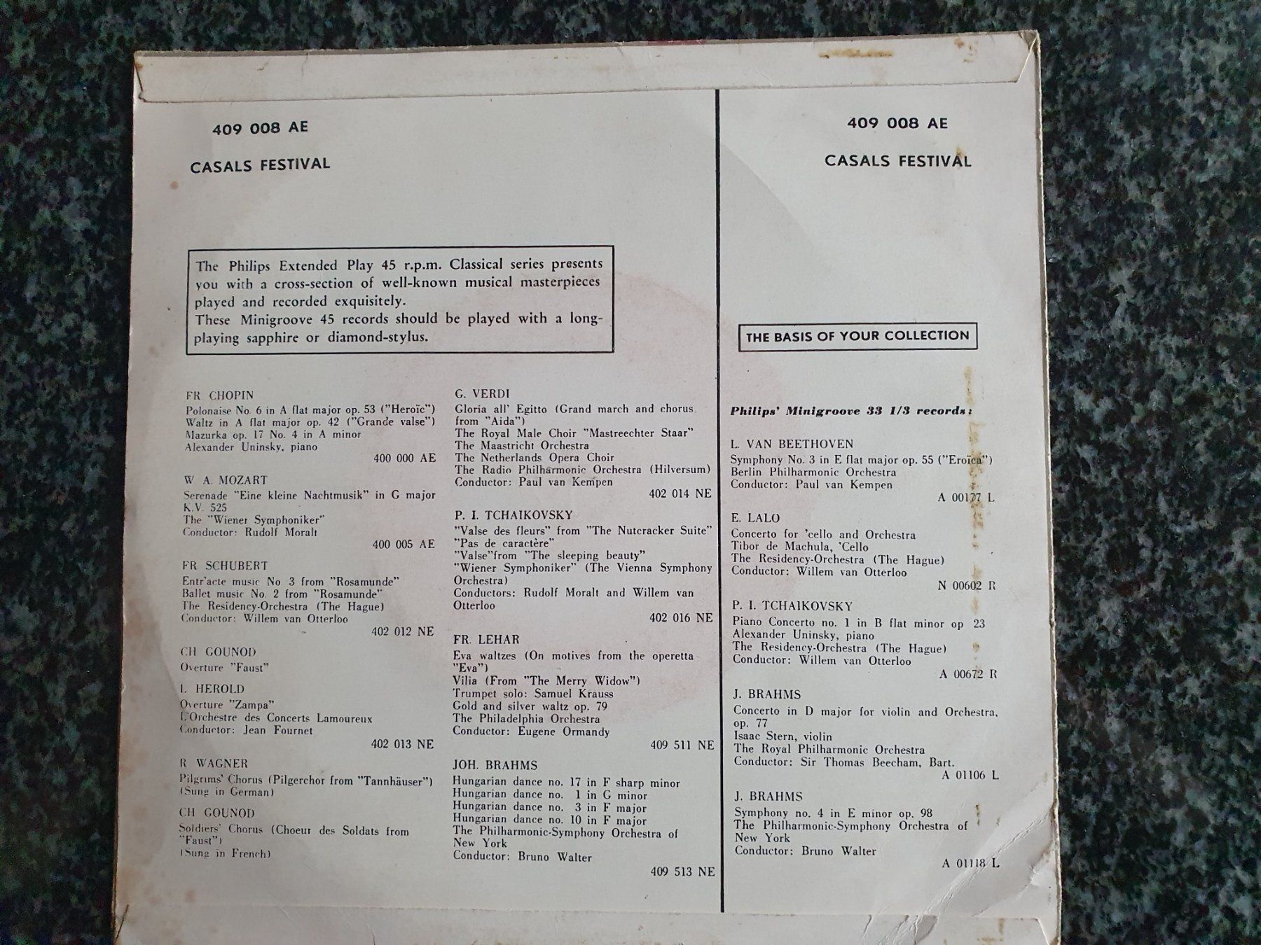 Schallplatten: Casals festival-Single – Gebraucht aus Grandval von JeroenK 1