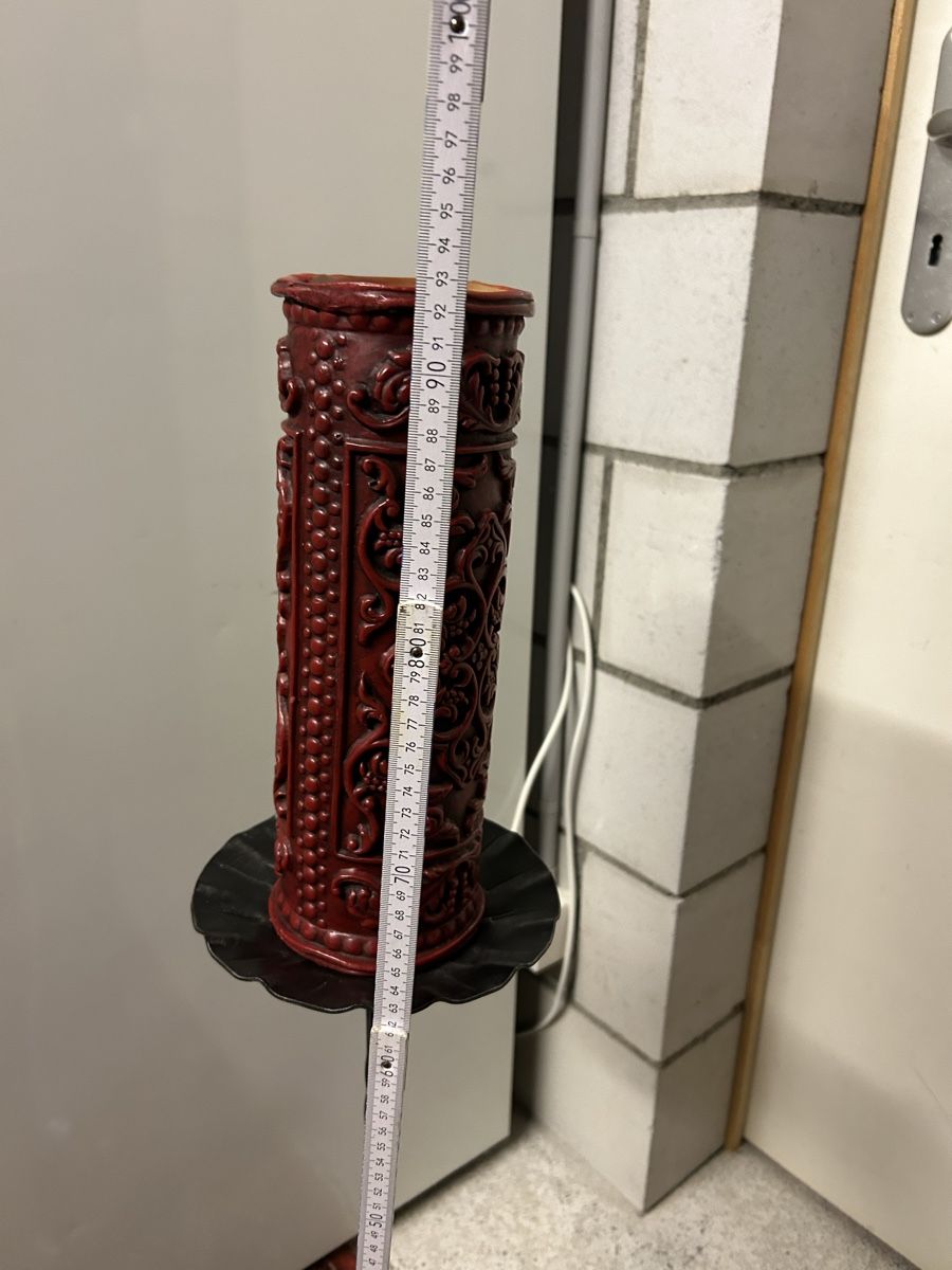 Portacandele: Kerzenständer, Metall mit mit Kerze,Höhe 93 cm. – Usato da Lanzenhäusern venduto da vic63 4