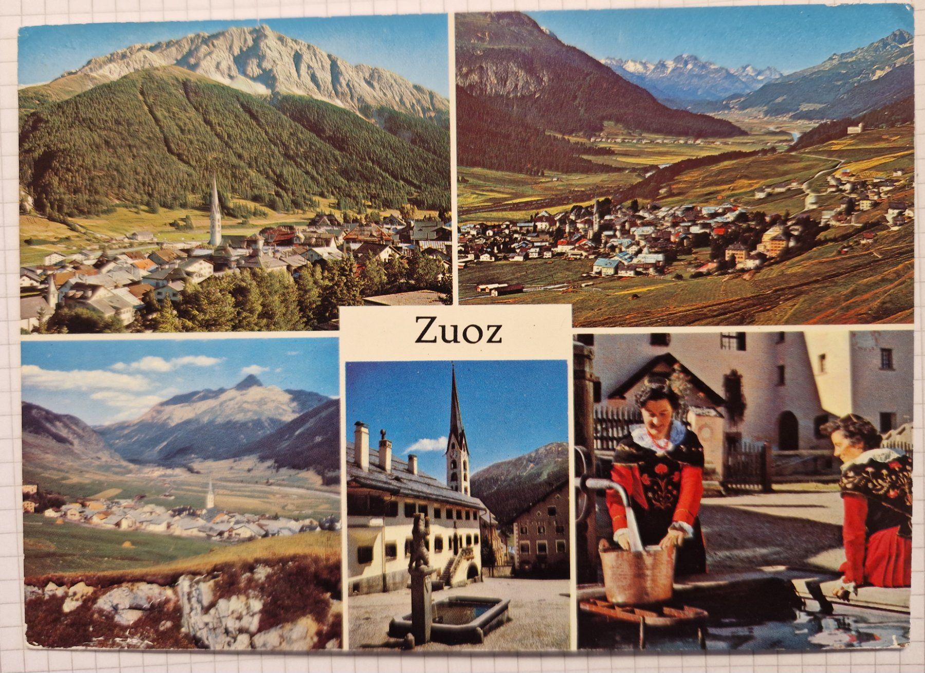 Cartoline postali: Zuoz Engadin 1978 – Usato da Melchnau venduto da Fishel