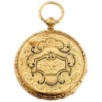 Marvelous 18k gold pocket watch/ taschenuhr/ montre de p 19c