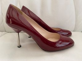 Pumps d'rot Lackleder Grösse 39,5 Marke PRADA Topzustand