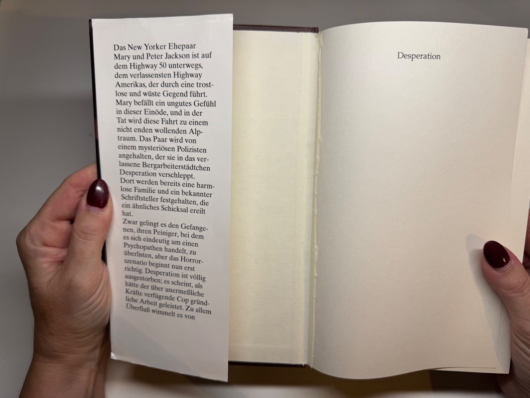 Libri: ROMAN: Stephen King, Desperation – Usato da Grosswangen venduto da Deutsche_Romane 2