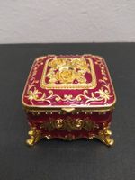 Vintage Style Jewellery Trinket Box - Red & Gold! New