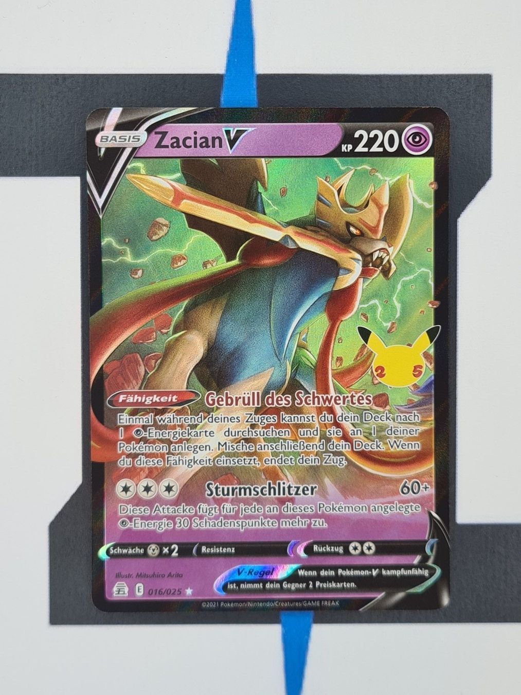 Pokémon Sammelbilder & Trading cards: Zacian V CEL016 DE NM – Neu (gemäss Beschreibung) aus Basel von Zadoys